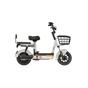 Električni bicikl Yadea Teena 48V 12Ah 240W beli - baterijski gradski bicikl sa korpom - Img 3