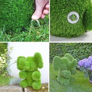 Figura slonče od veštačke trave 35 cm Aniplants 53257 - Img 4