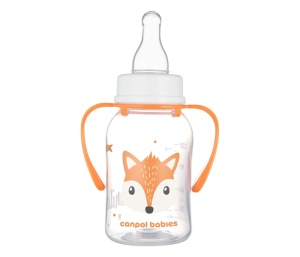 Flašica sa Ručkama 120ml Narandžasta Canpol Babies Cute Animals 11/823_ora - Img 2