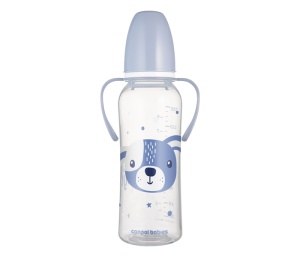 Flašica sa Ručkama 250ml Plava Canpol Babies Cute Animals 11/845_blu