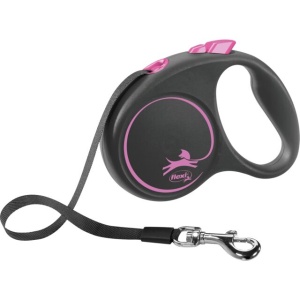 Flexi black dizajn S 5m roze