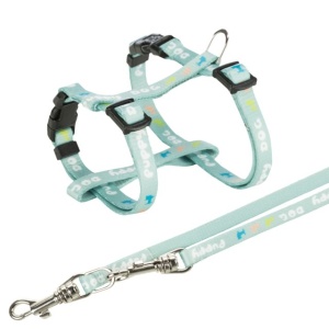 Garnitura za štence am + povodac M-L 27-45cm 2m mint