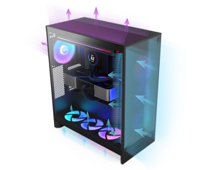 Gejming kućište NZXT H7 Flow RGB belo (Mid Tower) - Img 2