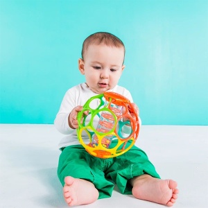 Igračka za bebe Lopta sa zvečkom Rollin Rainstick Oball SKU81030 - Img 3