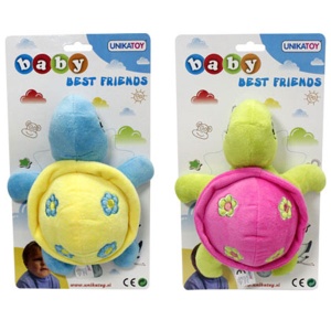 Igračka za bebe U24023 Plišana kornjača bebi 18cm Unikatoy