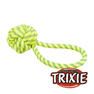 Igračka za pse Trixie lopta za vodu sa petljom 7x21cm