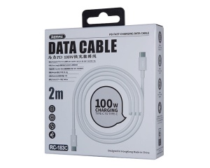 Kabl Marlik USB-C na USB-C beli Remax 100W 2m - Img 2