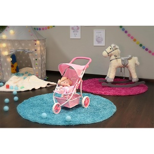 Kolica za lutku Jogger Lio 59x35,5x63,5cm roze Knorr 165382 - Img 3