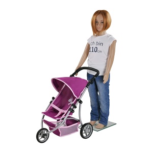Kolica za lutku Jogger Lio Unicorn purple 59x35,5x63,5cm Knorr 165726 - Img 2