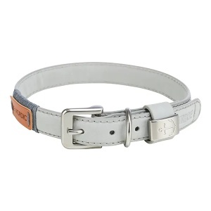 Kožna ogrlica Be Nordic S 35cm/15mm siva Trixie 17510