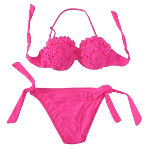 Kupaći kostim dvodelni pink 4030