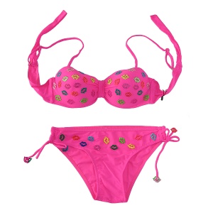 Kupaći kostim dvodelni pink 8062