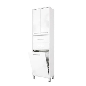 Kupatilski ormarić vertikala 50x190 Lux Atina Bianco korpa