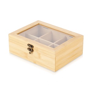 Kutija za čaj bambus 21x16x7,5cm Vilde 229312