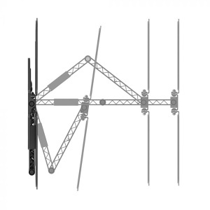 LCD nosač za televizore fullmotion OLED 81-165 cm Hama 118065 - Img 2