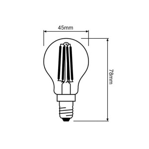 LED filament sijalica toplo bela 4W Osram 4058075438590 - Img 2