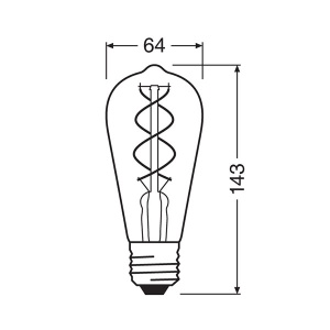 Led filament sijalica toplo bela 4W Osram 4099854091292 - Img 2