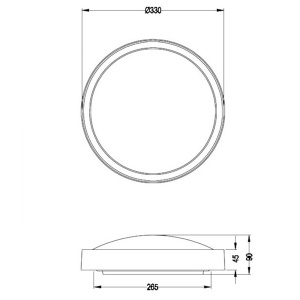 Led plafonjera Clarimo 18W 3000K IP44 Trio lighting 659011832 - Img 2