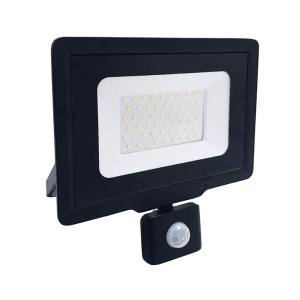 LED reflektor sa PIR senzorom 50W Prosto LRF008SW-50/BK