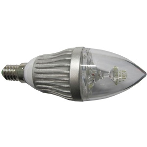 LED sveća Elit bistra 3x1W E14 3000K,sa aluminijumskim kućištem EL 017051