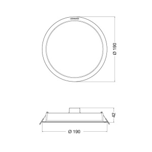 Led ugradna panel lampa 18W dnevna bela Ledvance 4058075703179 - Img 4