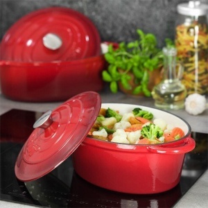 Lonac sa poklopcem 4,5 l crveni Kinghoff KH1530 - Img 3