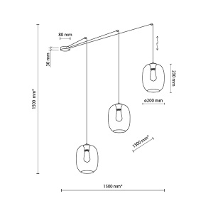 Luster Elio 3xE27 TK Lighting 5972 - Img 3