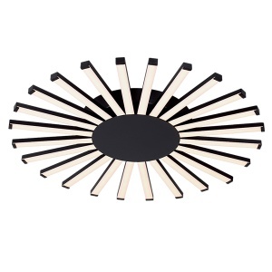 Luster Josey LED 96W 3000K D575XH50mm crni Elmark 955JOSEY96/BL