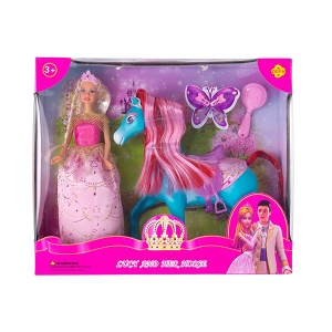 Lutka Defa princeza sa konjem 30cm 33170 roze