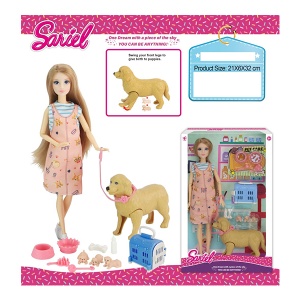 Lutka veterinar 30cm sa psima Sariel 051152