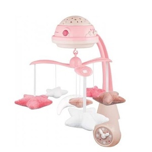 Muzička vrteška sa projektrom Canpol Babies 75-100 pink