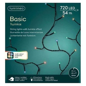 Novogodišnja LED rasveta Multicolour 54 m 720L Lumineo 494197 - Img 2