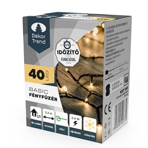 Novogodišnja rasveta svetleći niz Basic 40 LED KDT 041