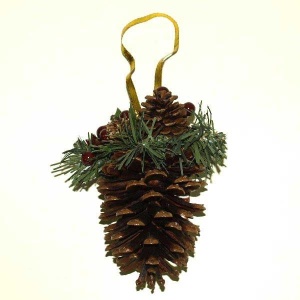 Novogodišnji i Božićni ukras šišarka 16 cm 41-155000
