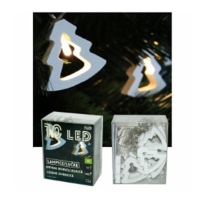 Novogodišnji ukras Led drveni borići 5,8x5,2cm 10Lb 52-586000