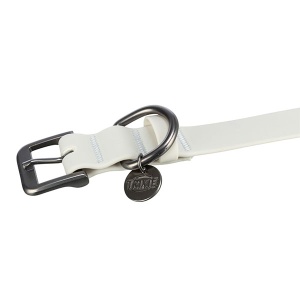 Ogrlica city style PVC L 45 52cm/25mm svetlo siva - Img 3