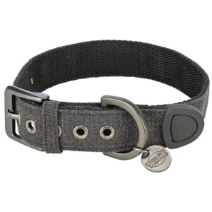 Ogrlica city style široka XS S 25 32cm 25mm crna