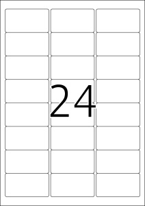 Outdoor etikete 63,5x33,9 A4 1/10 bela - Img 2