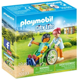 Pacijent u kolicima City Life Playmobil 1037066