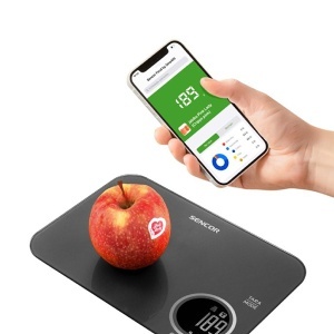 Pametna bluetooth kuhinjska vaga crna SKS 7078BK Sencor APA01935 - Img 2