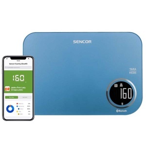 Pametna bluetooth kuhinjska vaga SKS 7072BL plava Sencor APA01929