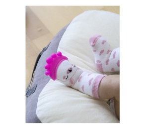 Pamučne Čarapice Za Bebe Sa Glodalicom 6-12m Za Devojčice Babyjem 92-36524 - Img 2