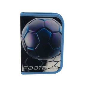 Pernica Puna 1 Zip P1Zp2543 Football 13x19x3cm crna plava
