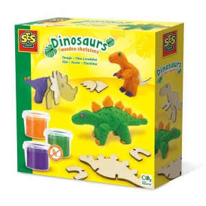 Plastelin drveni dino SES Creative 1036085