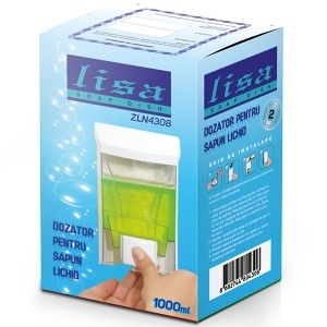 Plastični dozator za tečni sapun 1 l Lisa Zilan ZLN4308 - Img 2