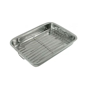 Pleh sa gril rešetkom 40x29,5x5,5cm Kinghoff KH1378