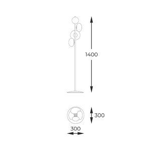 Podna lampa Omi 4xG9 Zuma Line 133867-028002 - Img 2