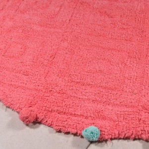 Podna prostirka Pom Pom R70 cm pink 6668 - Img 2