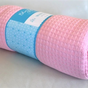Pokrivač Waffle baby roze 200x230cm 7008