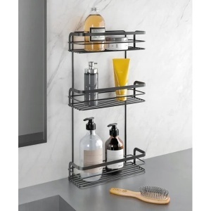 Polica za kupatilo 26x10x48cm Origin Lava Metaltex 401124 000 - Img 2